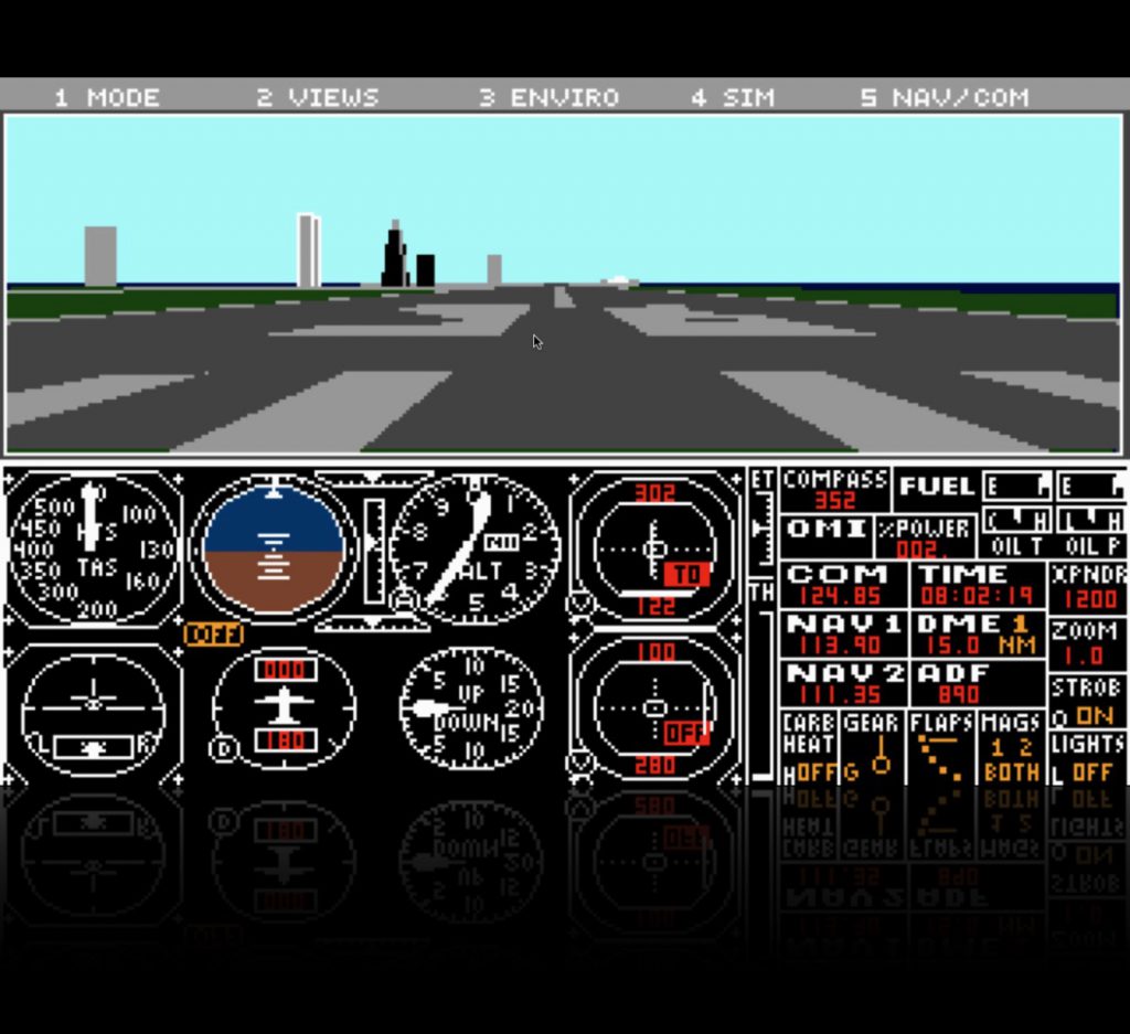 Microsoft Flight Simulator 3 Learjet Cockpit