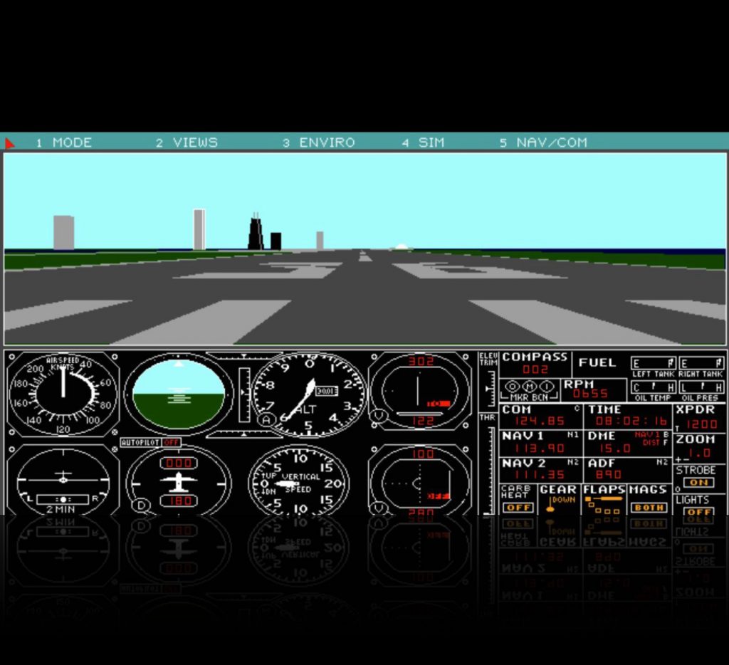 Microsoft Flight Simulator 3 VGA-Screenshot