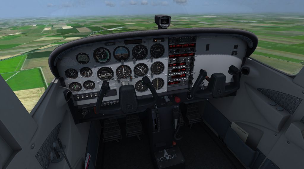 Cockpit der A2A Cessna 172