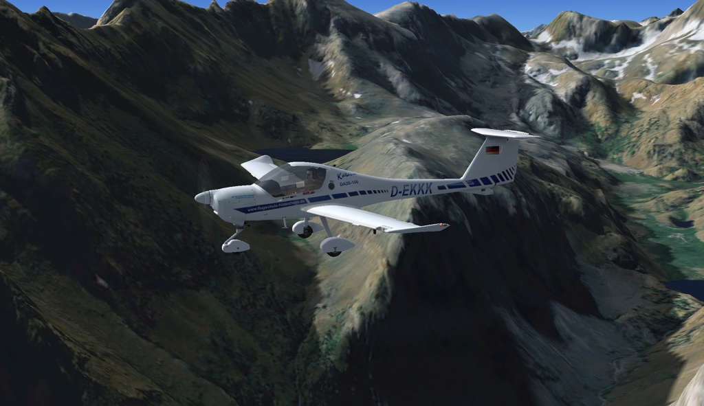 Die Diamond DA20 Katana für den Flugsimulator