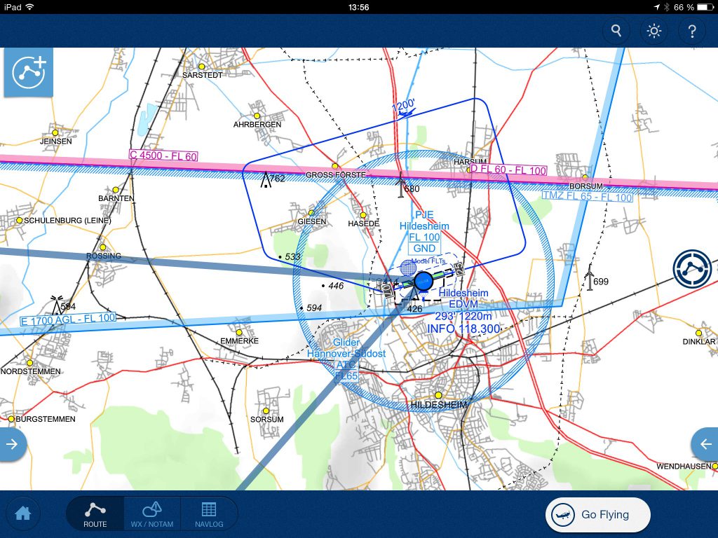 Platzrunde Jeppesen Mobile FliteDeck VFR