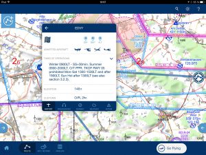 Flugplatzinformationen im Jeppesen Mobile FliteDeck VFR