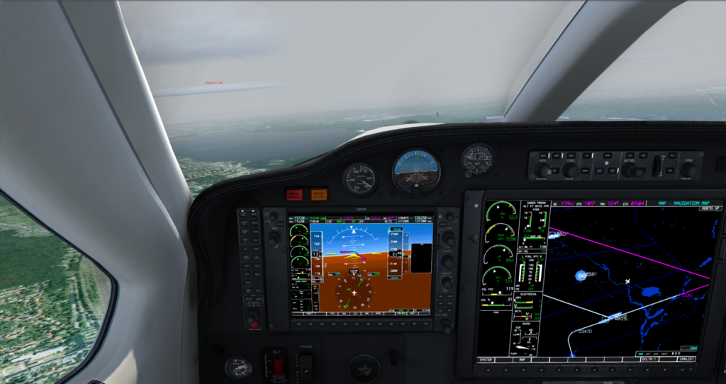 Socata TBM 850 Anflug EDDB 1280