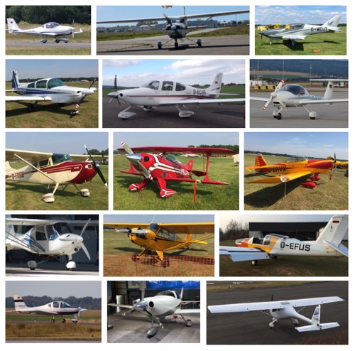 Collage diverser Flugzeuge 2